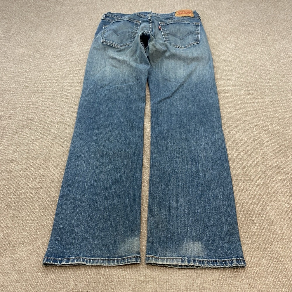 Levis‎ 559 Jeans Mens 32x32 Baggy Relaxed Straight Stretch Distressed Denim Blue